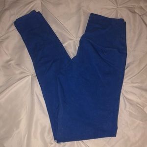 Blue leggings